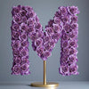 Medea Purple Rose Letter M Lamp - Imaginary Worlds