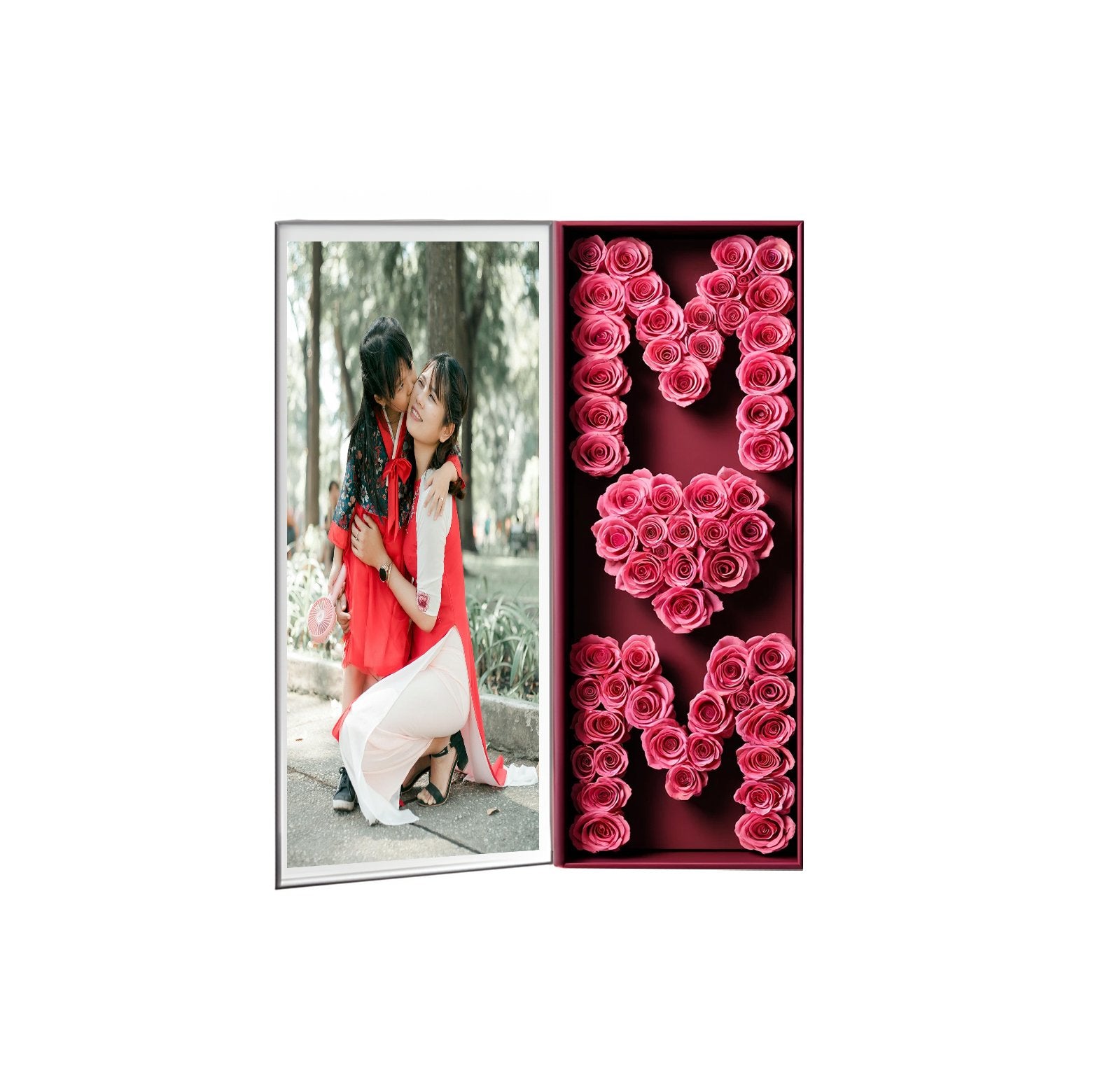 MOM Love Rose Box - Custom Pink Rose Gift - Imaginary Worlds