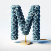 Morpheus Blue Rose Letter M Lamp - Imaginary Worlds