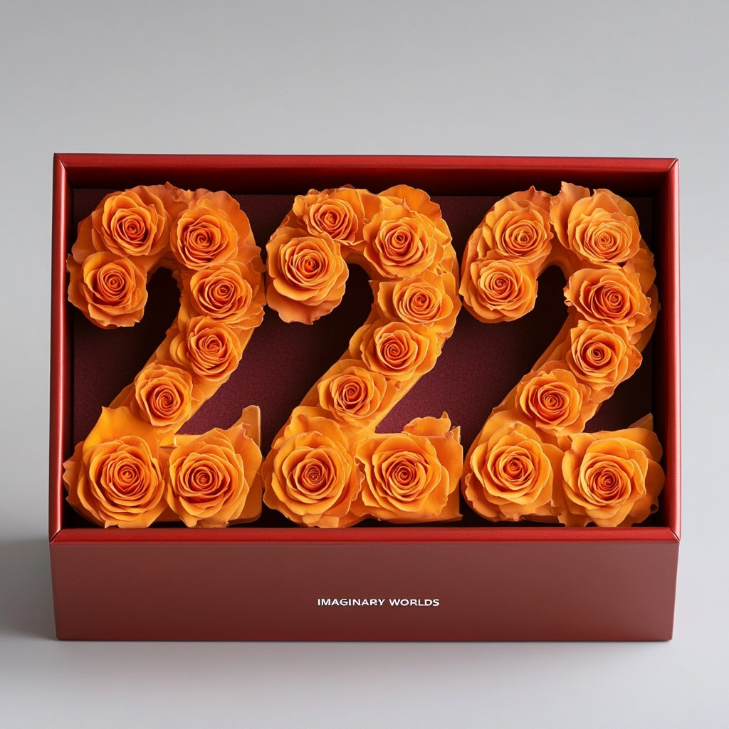 Orange Harmony 222 Rose Box - Imaginary Worlds