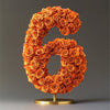 Orange Rose Eternal Number 6 Lamp - Imaginary Worlds