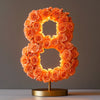 Orange Rose Eternal Number 8 Lamp - Imaginary Worlds