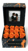 Orange Roses Forever Multimedia Keepsake Box - Imaginary Worlds