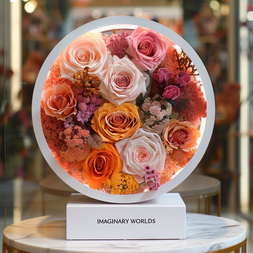 Peach Blossom Flower Lamp - Imaginary Worlds