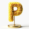 Persephone Yellow Rose Letter P Lamp - Imaginary Worlds