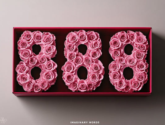 Pink Roses 888 Rose Box - Imaginary Worlds