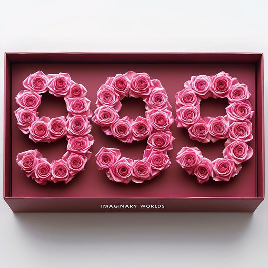 Pink Roses 999 Rose Box - Imaginary Worlds