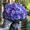 Preserved Blue and Purple Roses Flower Bouquet - Imaginary Worlds