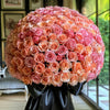 Preserved Orange and Pink Roses Flower Bouquet - Imaginary Worlds