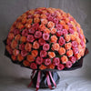 Preserved Orange and Pink Roses Flower Bouquet - Imaginary Worlds