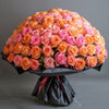 Preserved Orange and Pink Roses Flower Bouquet - Imaginary Worlds