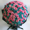 Preserved Pink and Teal Roses Flower Bouquet - Imaginary Worlds