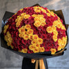 Preserved Red and Yellow Roses Flower Bouquet - Imaginary Worlds