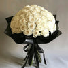 Preserved White Roses Flower Bouquet - Imaginary Worlds