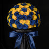 Preserved Yellow and Blue Roses Flower Bouquet - Imaginary Worlds