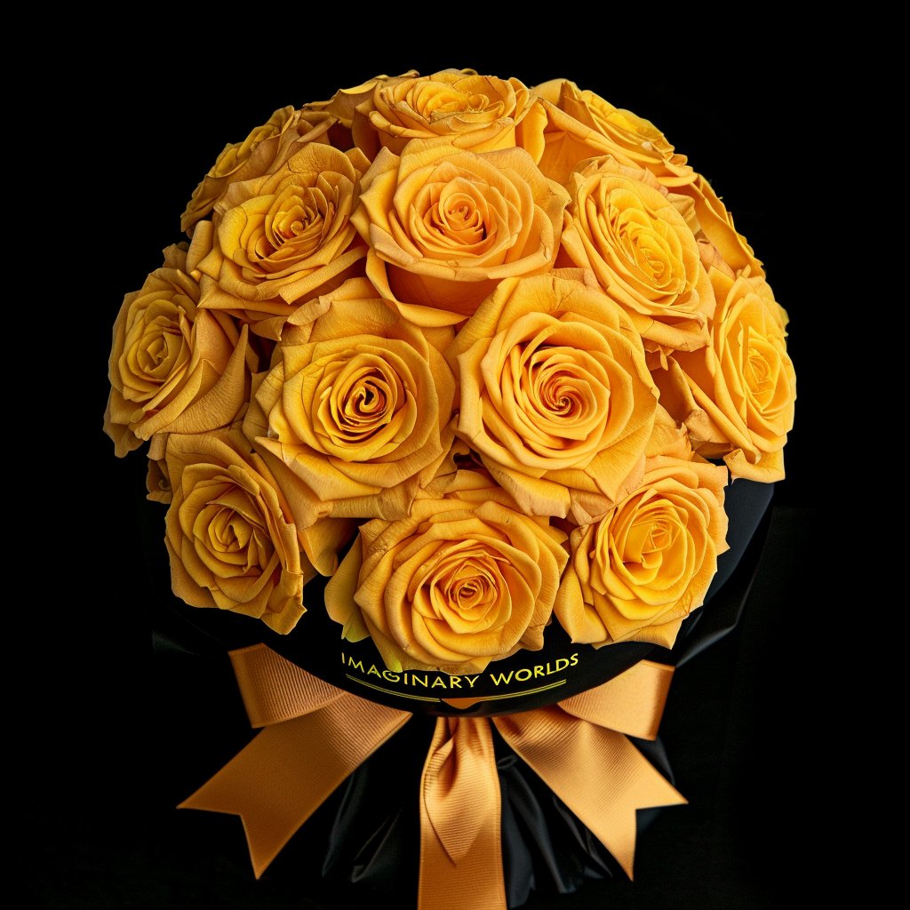 Preserved Yellow Roses Flower Bouquet - Imaginary Worlds