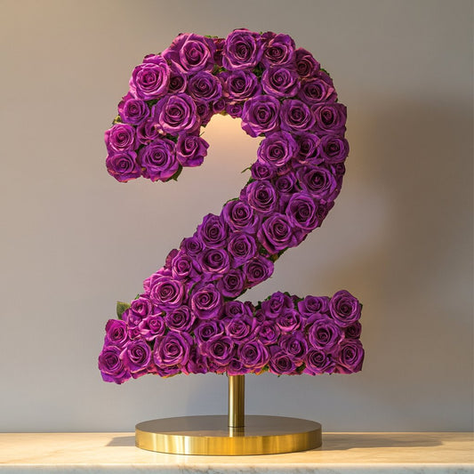 Purple Rose Eternal Number 2 Lamp - Imaginary Worlds