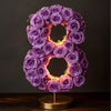 Purple Rose Eternal Number 8 Lamp - Imaginary Worlds