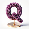 Purple Rose Letter Q Lamp - Imaginary Worlds