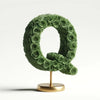 Quirinus Green Rose Letter Q Lamp - Imaginary Worlds