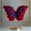 Radiant Love Red and Purple Rose Butterfly Lamp - Imaginary Worlds