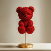 Radiant Red Rose Bear Lamp - Imaginary Worlds