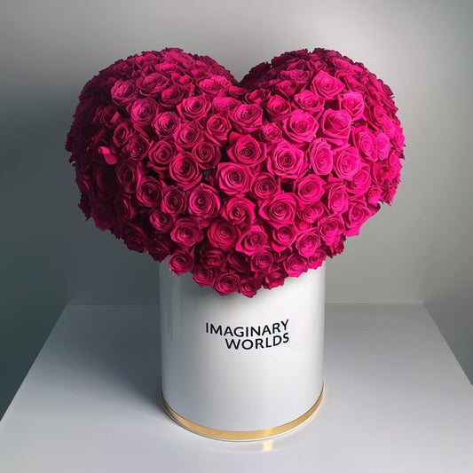 Ramo Buchón Hot Pink Heart - Imaginary Worlds