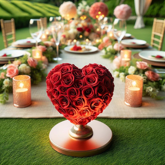 Red Heart Rose Lamp - Imaginary Worlds