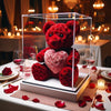 Red Rose Bear with Pink Roses Heart - Imaginary Worlds