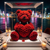 Red Rose Bear with Red Roses Heart - Imaginary Worlds