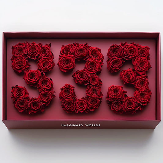 Red Roses 333 Rose Box - Imaginary Worlds