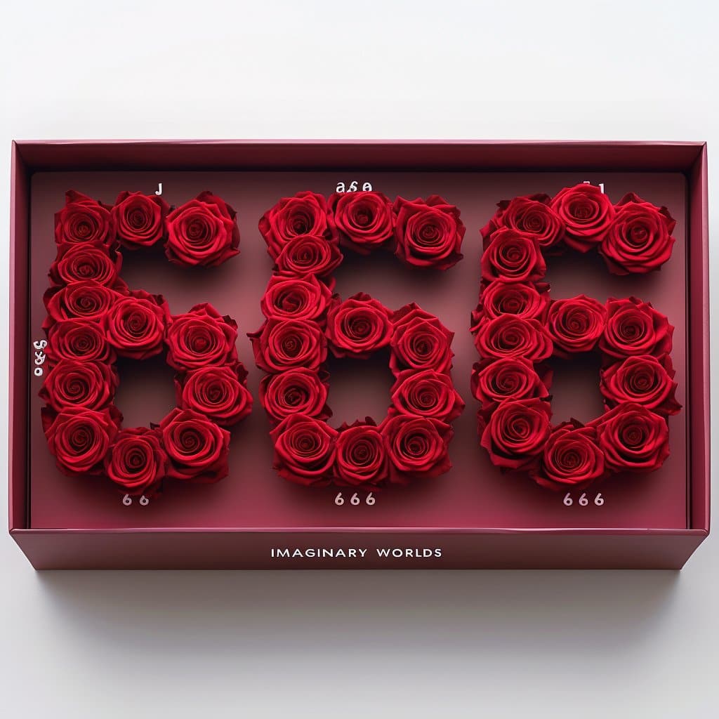 Red Roses 666 Rose Box - Imaginary Worlds