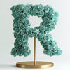 Rhea Teal Rose Letter R Lamp - Imaginary Worlds