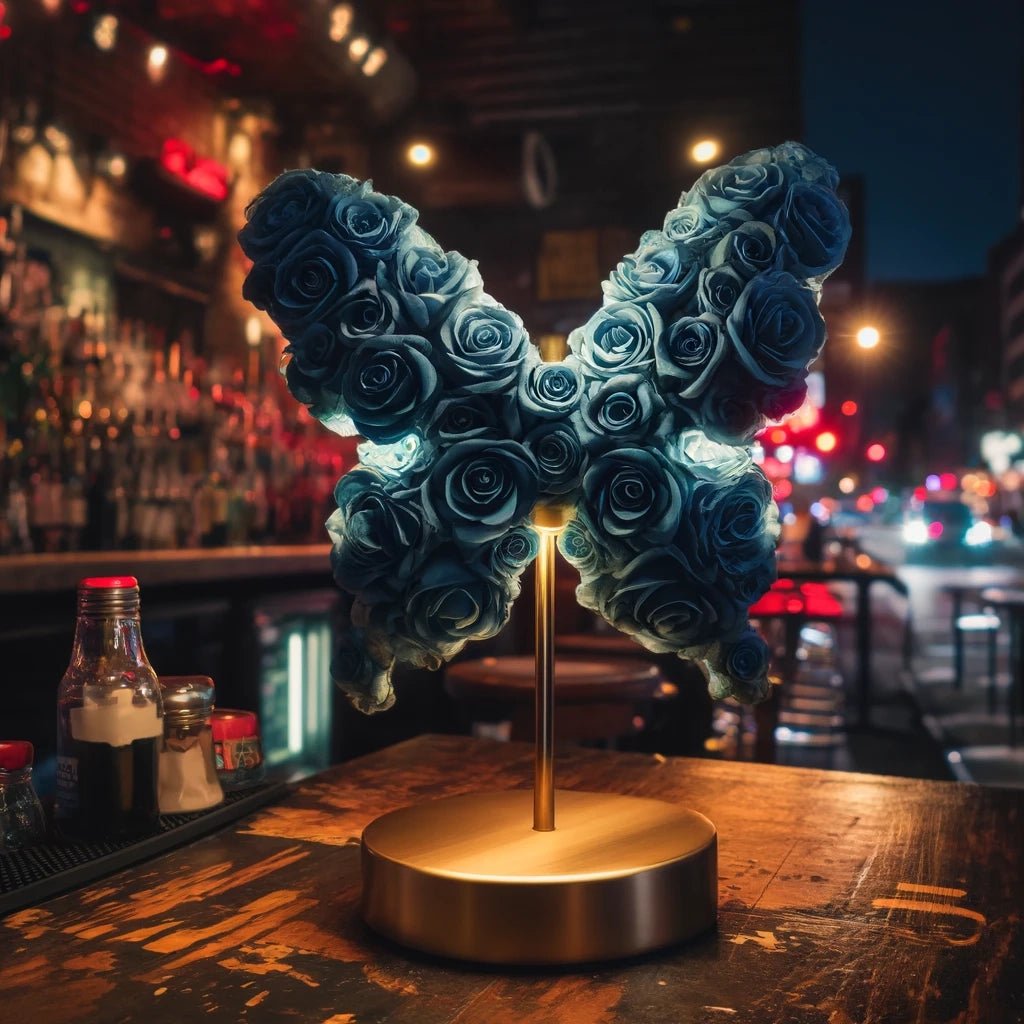 Royal Blue Butterfly Lamp - Imaginary Worlds