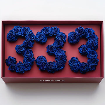 Royal Blue Roses 333 Rose Box - Imaginary Worlds