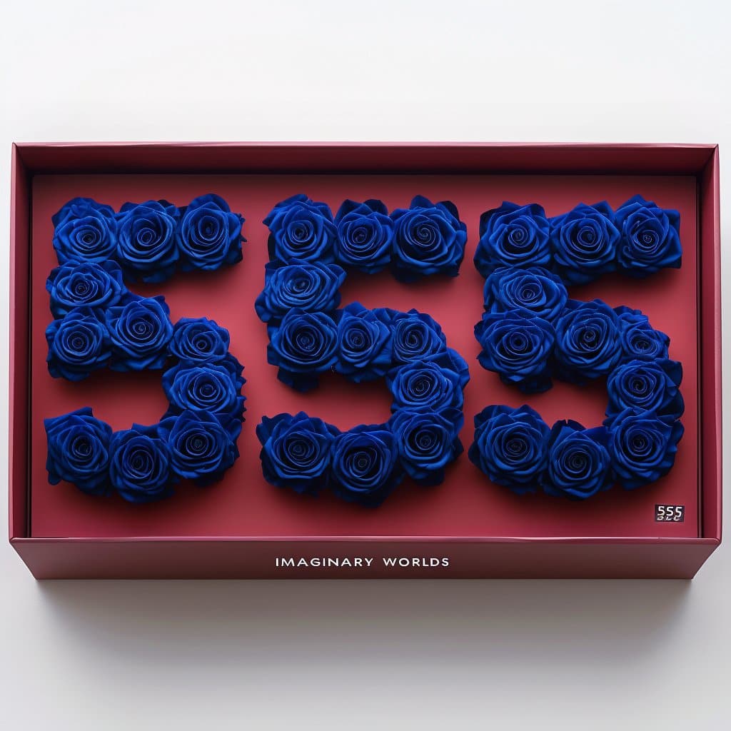 Royal Blue Roses 555 Rose Box - Imaginary Worlds