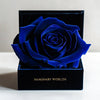 Single Royal Blue Rose Silk Box - Imaginary Worlds