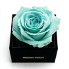 Single Tiffany Blue Rose Silk Box - Imaginary Worlds