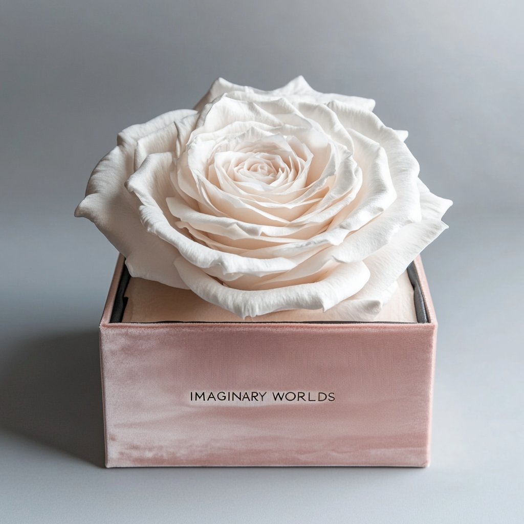 Single White Rose Barbie Box - Imaginary Worlds