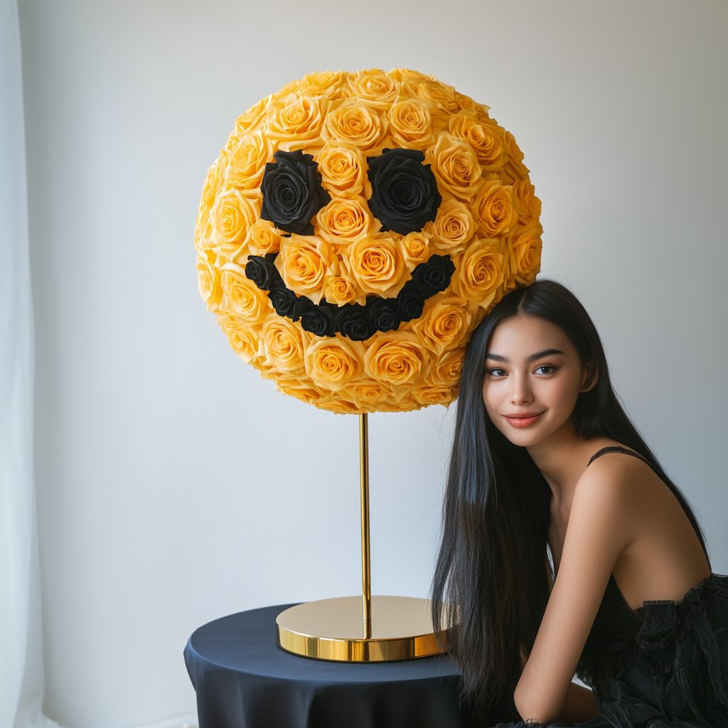 Smiley rose lamp - Imaginary Worlds