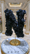 Standing Black Rose Letter N Lamp - Imaginary Worlds