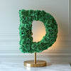 Standing Green Rose Letter D Lamp - Imaginary Worlds