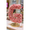 Standing Pink Rose Letter G Lamp - Imaginary Worlds