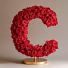 Standing Red Rose Letter C Lamp - Imaginary Worlds