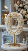 Standing White Rose Letter O Lamp - Imaginary Worlds