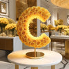 Standing Yellow Rose Letter C Lamp - Imaginary Worlds