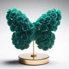 Teal Rose Butterfly Lamp - Imaginary Worlds