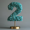 Teal Rose Eternal Number 2 Lamp - Imaginary Worlds