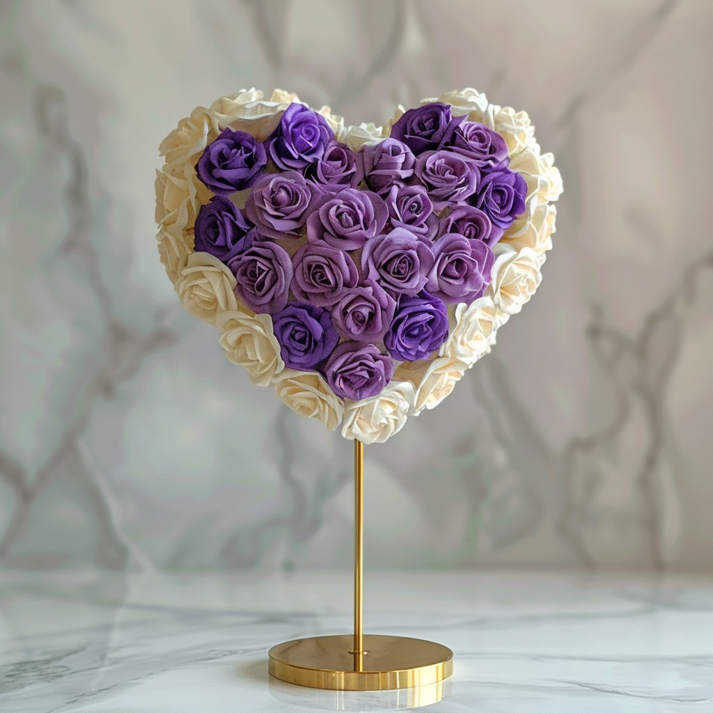 Theseus and Ariadne Mixed Rose Heart Lamp - Imaginary Worlds