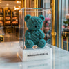 Tiffany Blue Preserved Rose Bear - Imaginary Worlds